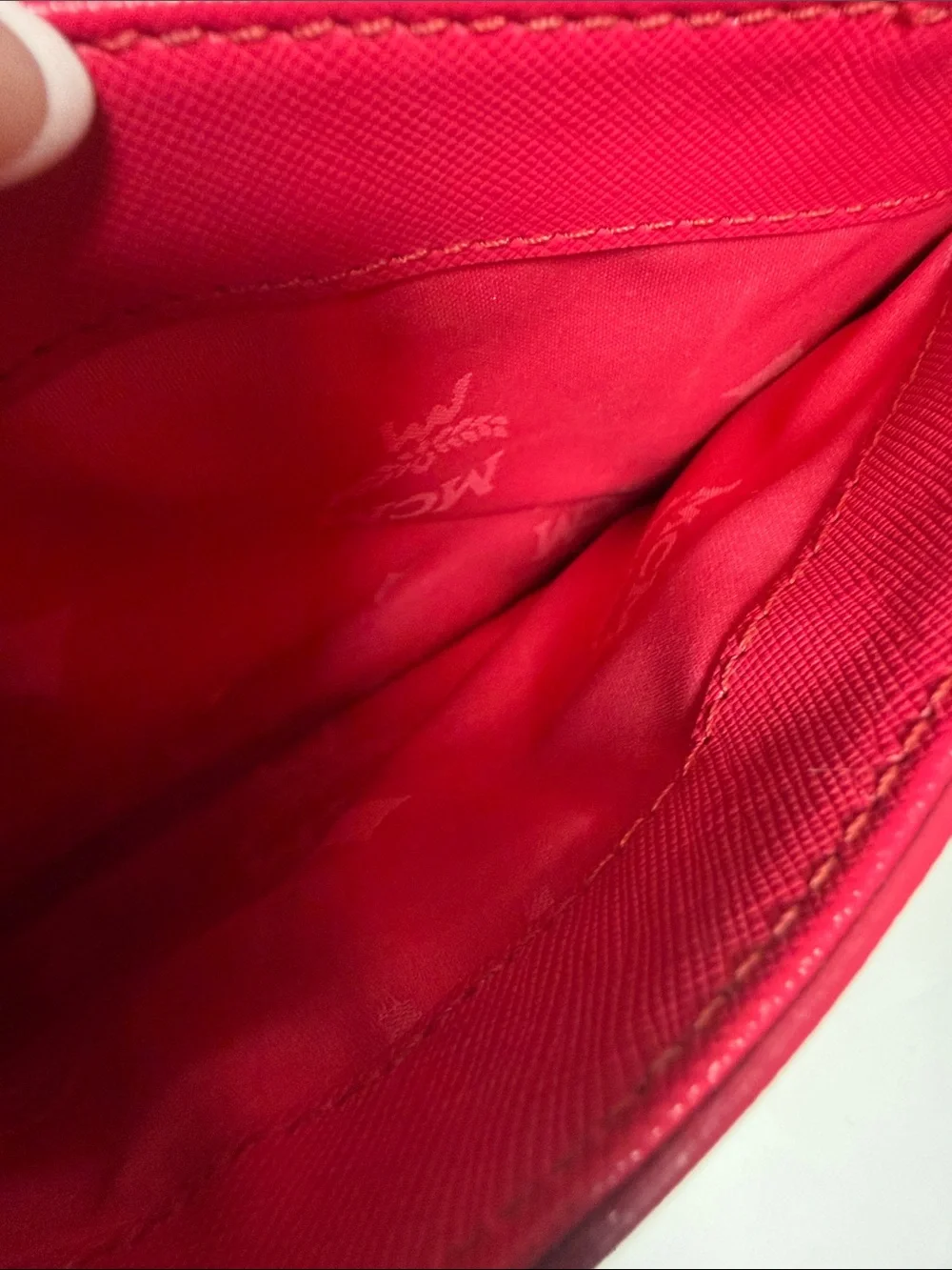 MCM Fuchsia Pink Leather Top Handle Satchel Bag - Picture 12 of 12